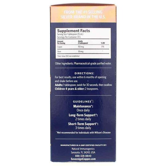 Bio-Active Copper Hydrosol, SVS